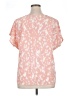Shein Curve 100% Polyester Pink Short Sleeve Blouse Size 14 Plus (1) - photo 2