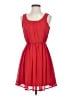 BCX 100% Polyester Solid Red Casual Dress Size XS - photo 1