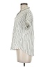 Thread & Supply 100% Rayon Stripes Ivory Short Sleeve Blouse Size M - photo 5