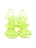 Schutz 100% Leather Tropical Green Sandals Size 7 - photo 2