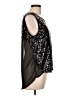 Lumiere 100% Polyester Black Sleeveless Blouse Size L - photo 4
