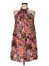DKNY 100% Polyester Print Pink Cocktail Dress Size 6 (petite) - photo 1