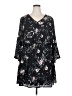 Maurices 100% Polyester Floral Black Casual Dress Size 20 (2) - photo 1