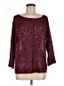 DKNYC 100% Polyester Burgundy 3/4 Sleeve Top Size M - photo 1