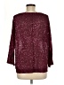 DKNYC 100% Polyester Burgundy 3/4 Sleeve Top Size M - photo 2