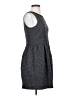 J.Crew 100% Polyester Tweed Gray Casual Dress Size 4 - photo 4