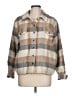 Lucky Brand Plaid Tan Jacket Size L - photo 1