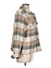 Lucky Brand Plaid Tan Jacket Size L - photo 4