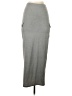 Unbranded Solid Gray Casual Skirt Size S - photo 1