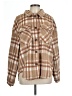 Love Tree 100% Polyester Plaid Brown Jacket Size L - photo 1