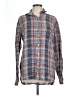 Luciano Barbera Plaid Blue Long Sleeve Button-Down Shirt Size L - photo 1