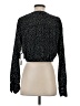 Amuse Society 100% Polyester Polka Dots Black Long Sleeve Blouse Size M - photo 2