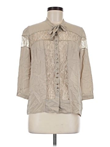 Corey Lynn Calter 3/4 Sleeve Silk Top (view 1)