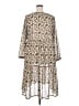 Ellos 100% Polyester Floral Ivory Casual Dress Size 18 - photo 2