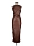 Shein 100% Polyurethane Brown Cocktail Dress Size M - photo 1