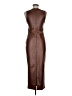 Shein 100% Polyurethane Brown Cocktail Dress Size M - photo 2