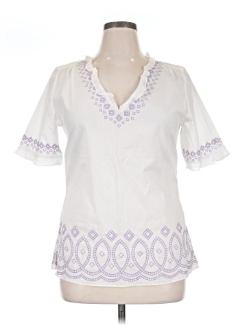 Tahari Short Sleeve Blouse (view 1)