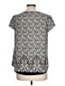 Twine & String 100% Polyester Gray Short Sleeve Blouse Size L - photo 2