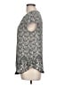 Twine & String 100% Polyester Gray Short Sleeve Blouse Size L - photo 5