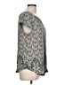 Twine & String 100% Polyester Gray Short Sleeve Blouse Size L - photo 4