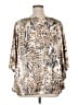 Chico's Animal Print Gold 3/4 Sleeve Blouse Size XL (3) - photo 2