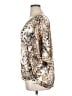 Chico's Animal Print Gold 3/4 Sleeve Blouse Size XL (3) - photo 5