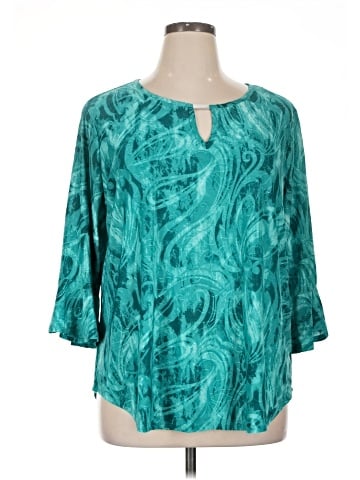 Notations 3/4 Sleeve Blouse (view 1)