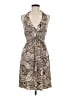 Ruby Rox Print Tan Brown Cocktail Dress Size M - photo 1