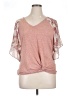 Truself Pink Short Sleeve Top Size XL - photo 1
