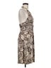 Ruby Rox Print Tan Brown Cocktail Dress Size M - photo 4
