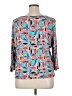 Ruby Rd. Blue 3/4 Sleeve Blouse Size XL - photo 2