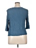 Kaktus 100% Rayon Blue 3/4 Sleeve Blouse Size XL - photo 2