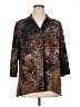 Ruby Rd. Animal Print Brown 3/4 Sleeve Blouse Size XL - photo 1