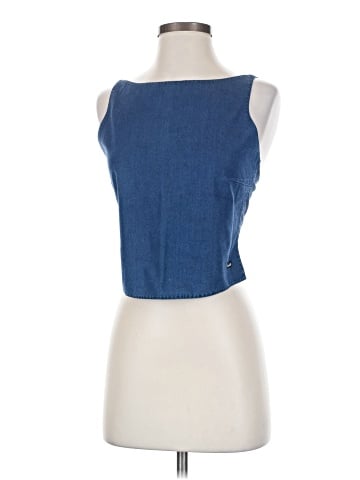Faconnable Denim Vest (view 1)