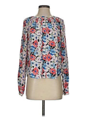 Veronica Beard Long Sleeve Silk Top (view 1)