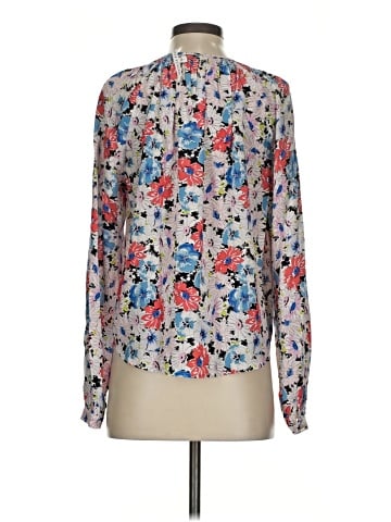 Veronica Beard Long Sleeve Silk Top (view 2)