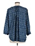 Jachs Girlfriend 100% Polyester Blue 3/4 Sleeve Blouse Size M - photo 2