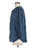 Jachs Girlfriend 100% Polyester Blue 3/4 Sleeve Blouse Size M - photo 5