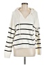 Rachel Zoe TJX 100% Polyester Stripes White Pullover Sweater Size M - photo 1