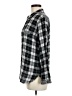Stateside 100% Cotton Plaid Black Long Sleeve Button-Down Shirt Size M - photo 5