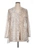Draper's & Damon's 100% Polyester Animal Print Ivory 3/4 Sleeve Blouse Size XL - photo 1
