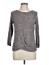 Iz Byer Gray 3/4 Sleeve Top Size L - photo 1