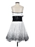 Jessica McClintock Polka Dots Silver White Cocktail Dress Size S - photo 2