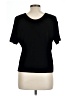 Flax Black Short Sleeve Top Size (L) - photo 2