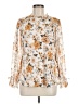 Perseption Concept Ivory Long Sleeve Blouse Size M - photo 1