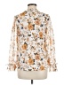 Perseption Concept Ivory Long Sleeve Blouse Size M - photo 2