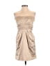 Mystic Metallic Tan Cocktail Dress Size M - photo 1