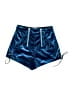 Self-Portrait Metallic Blue Board Shorts Size 6 - photo 1