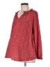 Ingrid + Isabel 100% Polyester Red Long Sleeve Blouse Size Med (2) - photo 1