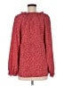 Ingrid + Isabel 100% Polyester Red Long Sleeve Blouse Size Med (2) - photo 2